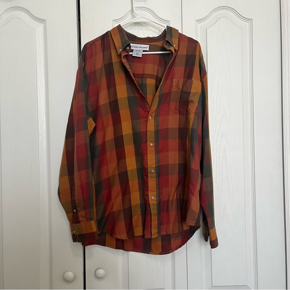 Plaid Button-Up Shirt (Box D)